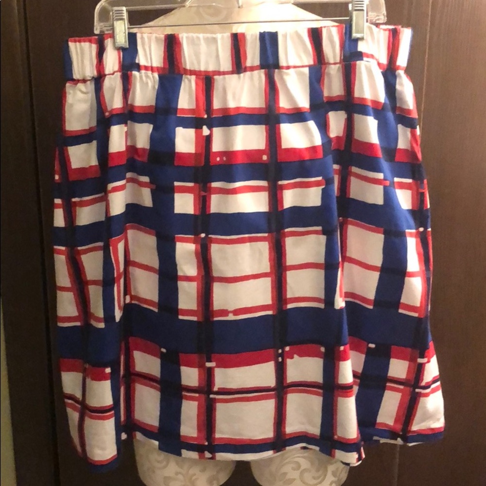 Red, White & Blue Talbots Skirt
